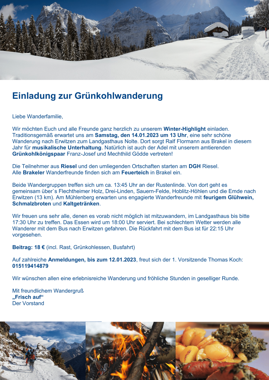 Grünkohlwanderung 2023 – Riesel